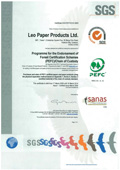 PEFC Certificate